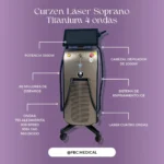CURZEN LÁSER SOPRANO TITANIUM 4 ONDAS