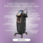 Láser fraccional 2 en 1 - 1550 nm Erbio + 1927 nm  Tulio